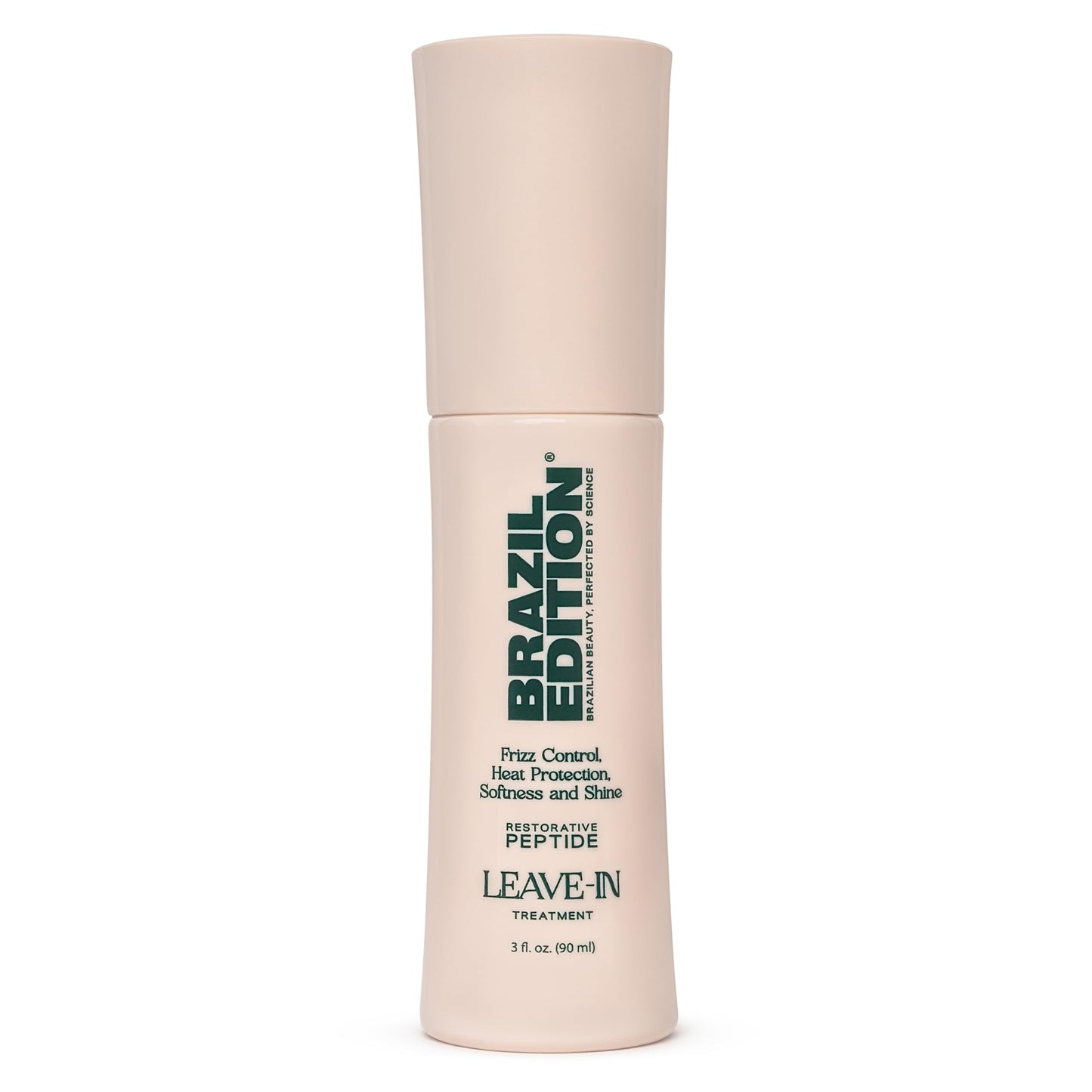 BRAZIL EDITION Restorative Peptide Leave-In Treatment – Frizz Control, Heat & UV Protection, Repairs Damaged Hair, Hyaluronic Acid for Stronger, Shinier & Smoother Hair (3 fl oz)