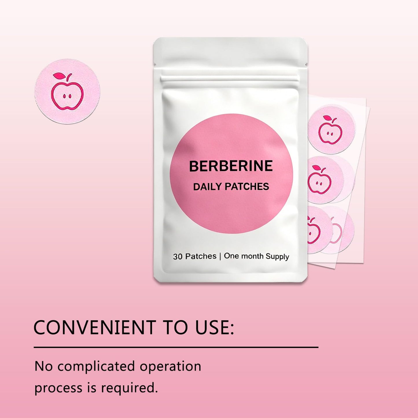 UHBGNJLO Berberine Patches, 3-Month Supply (90 Pcs) Natural Botanical Extract Patch, Daily Wellness & Metabolic Support, Gentle Transdermal Body Care for Adults