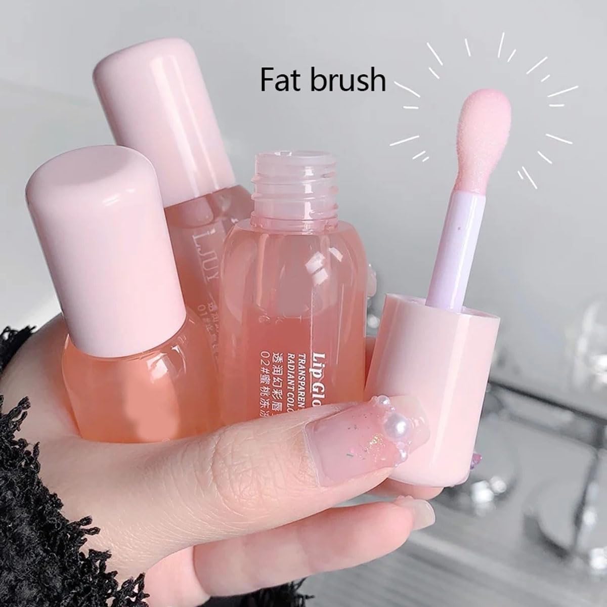 Moisturizing Lip Balm,Hydrating Glossy Lip Oil Stick For Women, Lips Care For Dry & Chapped Lips, Christmas Gift, Mother'S Day Gift (3pcs)