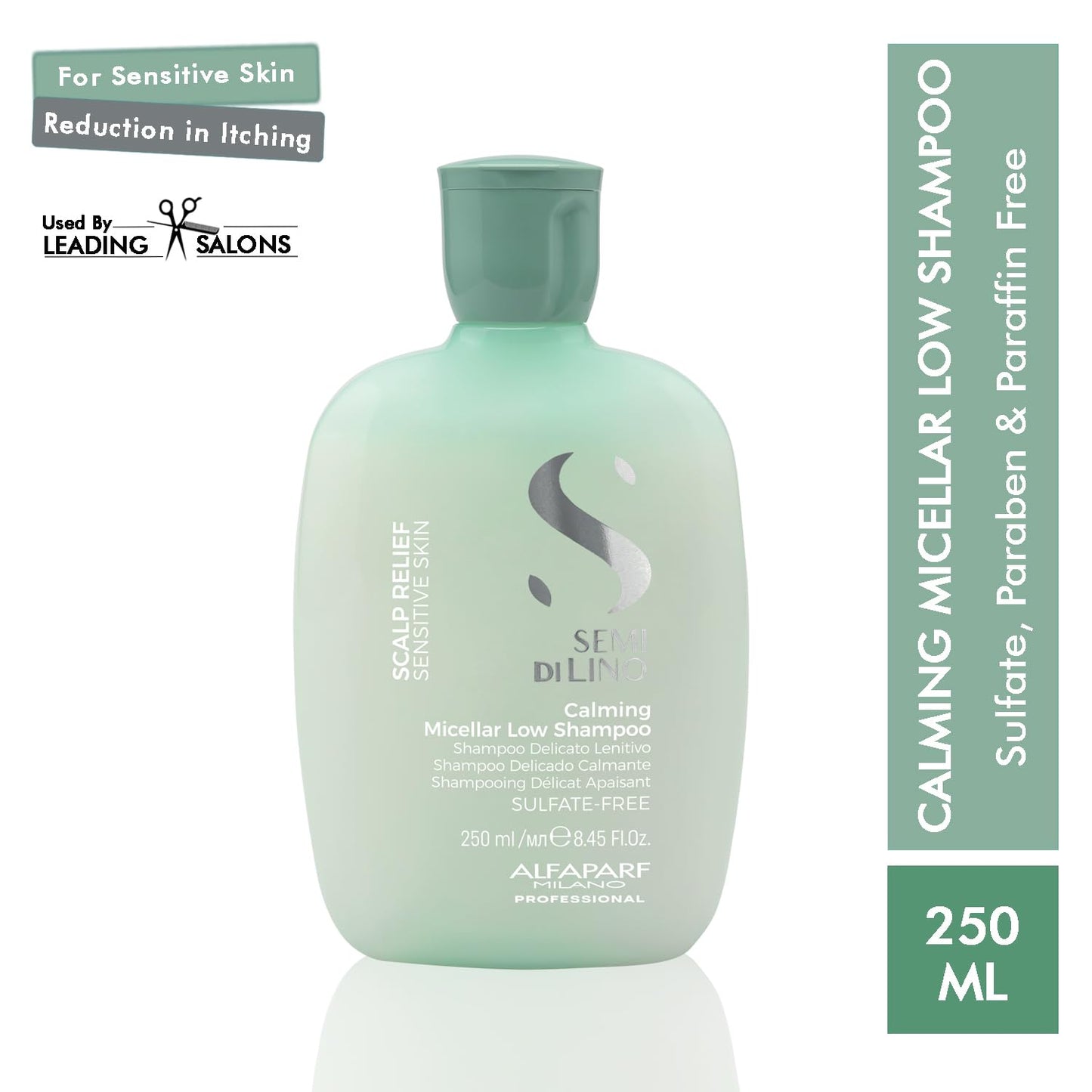 Semi Di Lino Scalp Relief Shampoo for Sensitive Skin - Sulfate-Free, Hydrating Itch Relief