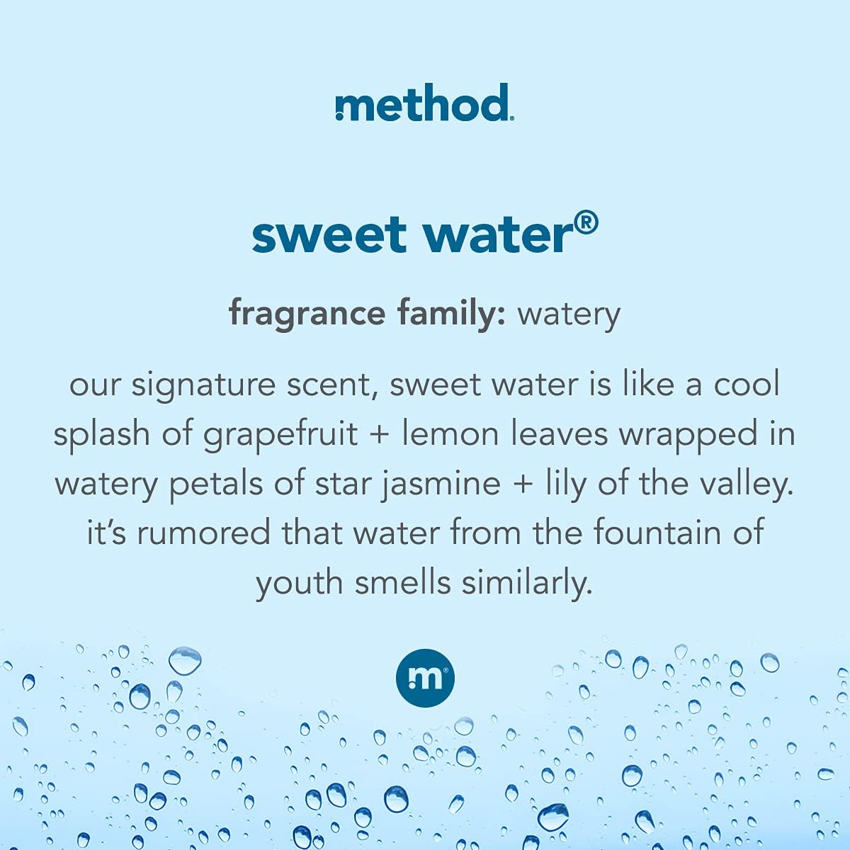 Method Foaming Hand Soap Refill, Sweet Water, 28 Fl oz, 6 pack, Packaging May Vary