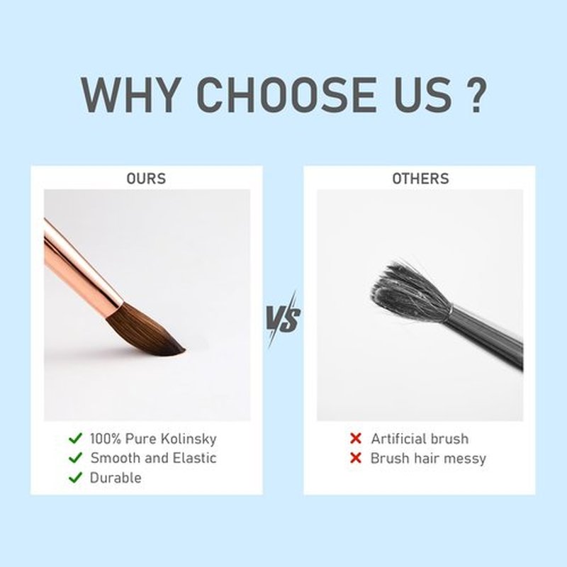 100% Kolinsky Acrylic Nail Brush- Size 12 Professional Nail Brush for Acrylic Application Acrylic Powder Brush for Nail Art DIY Home Salon Nail Manicure (Blue)