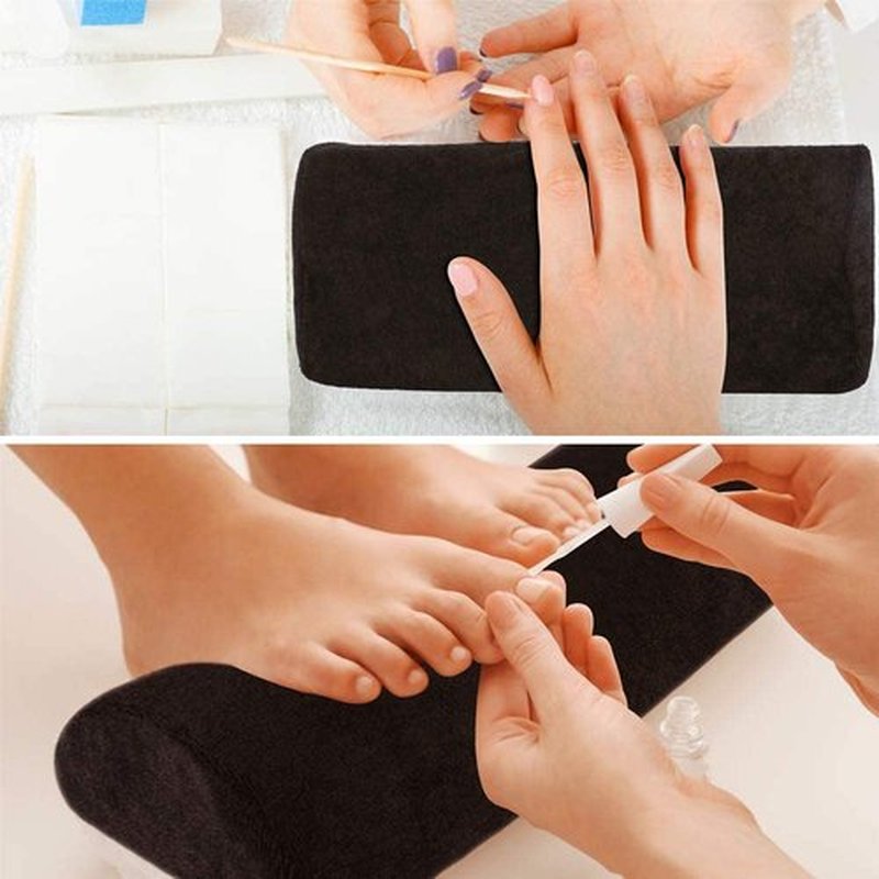 Nail Pillow, Nail Arm Rest Cushion Hand Pillow Pad Salon Nail Hand Rest Cushion Detachable Washable Nail Art Soft Sponge Pillow Nail Art Manicure Tool for Nails Art Salon Home DIY (Lake Blue)