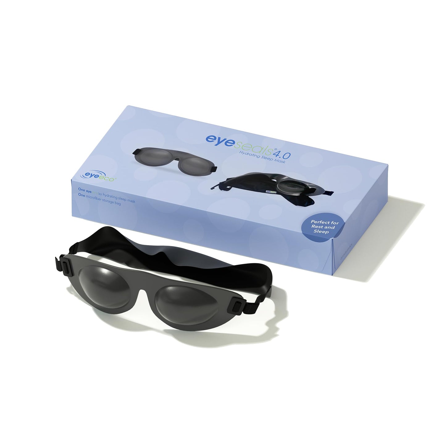 EyeEco Eyeseals Hydrating Sleep Mask, Charcoal - CPAP Compatible