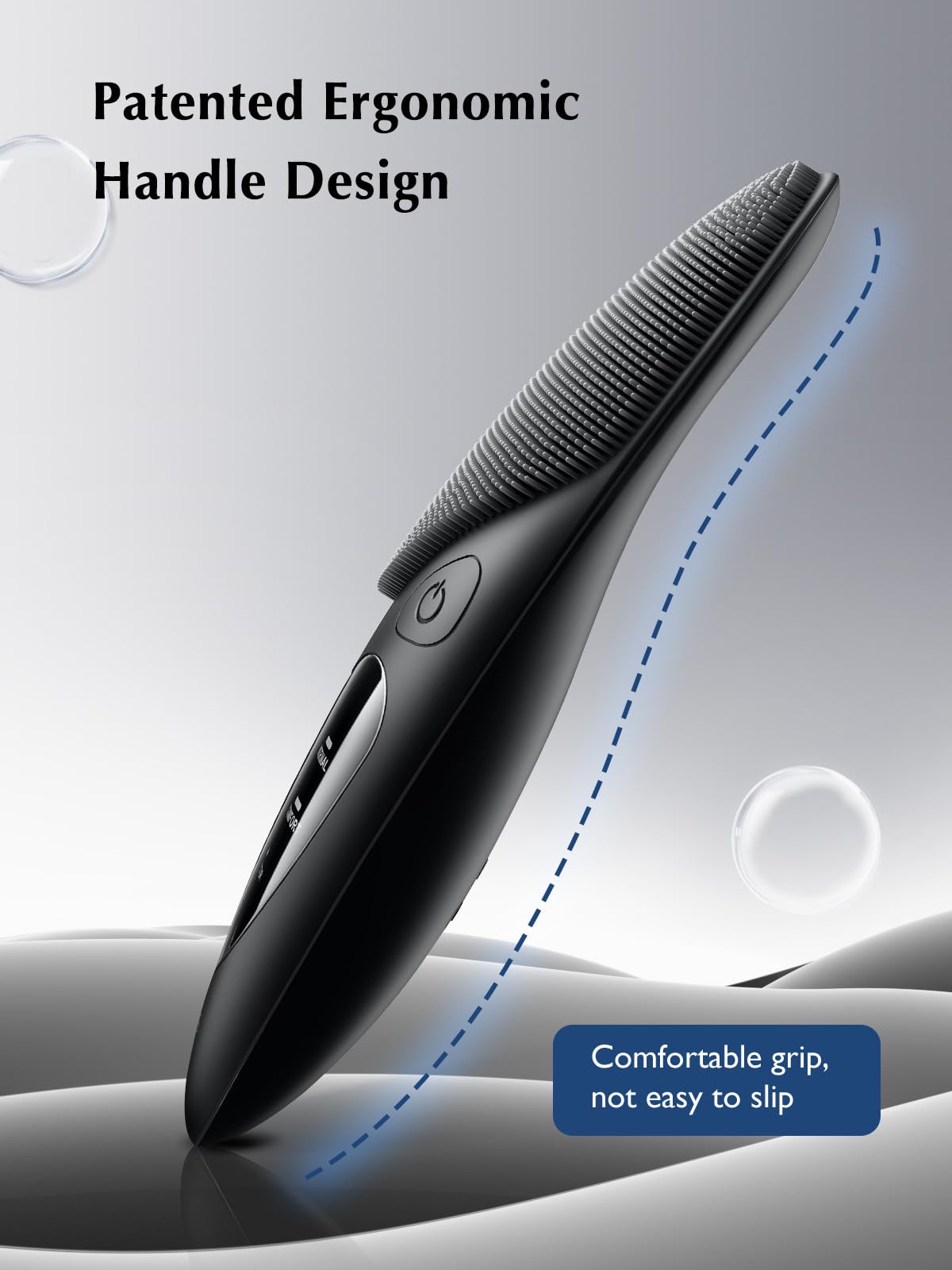 COSLUS JMY05 Silicone Face Scrubber Facial Cleansing Brush, Heat Eye Care