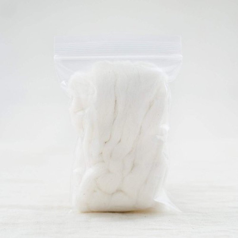 Japanese Organic Cotton Sliver 13 Feets 100% Organic Unbleached [Made in Japan] (8 Packs)