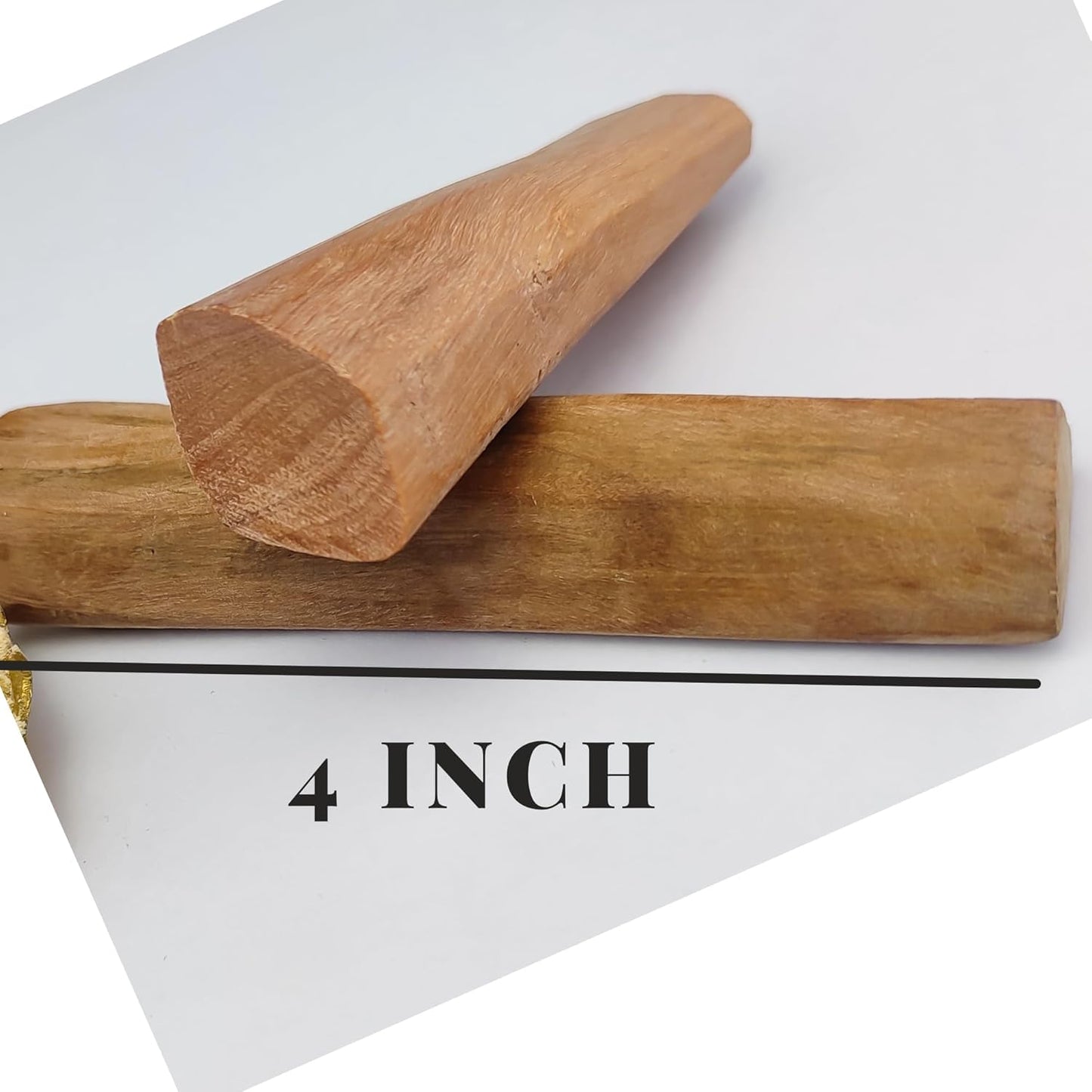 Herbs Botanica Sandalwood Sticks Natural Chandan Ki Lakdi Sacred Sandalwood Sticks: Aromatic Bliss Spiritual Serenity Incense Havan, Holy Sticks, Mediation Yoga Pooja Tikka 3-4 inch Sticks 3.5 oz