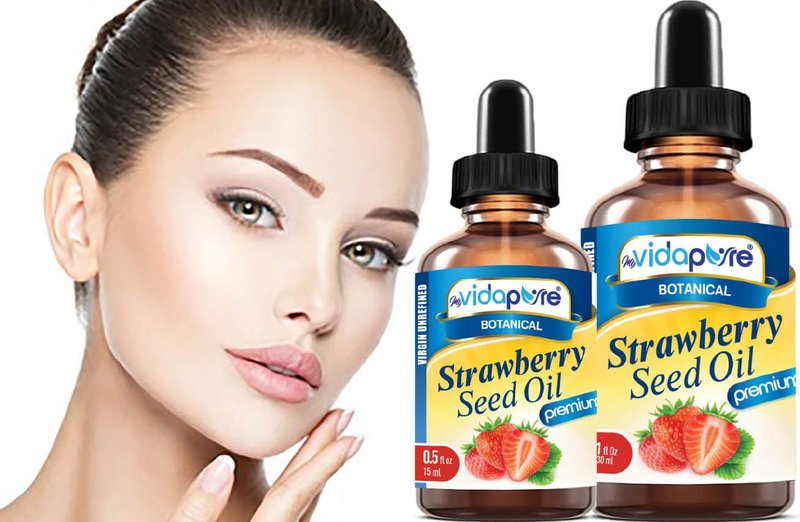 Strawberry Seed Oil - 100% Pure Unrefined Cold Pressed Moisturizer for Face, Hair & Skin | 0.5 Fl Oz
