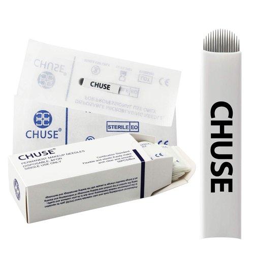 Chuse A16 50pcs Permanent Makeup Manual Eyebrow Tattoo Arc Blade 16 Curved Needles