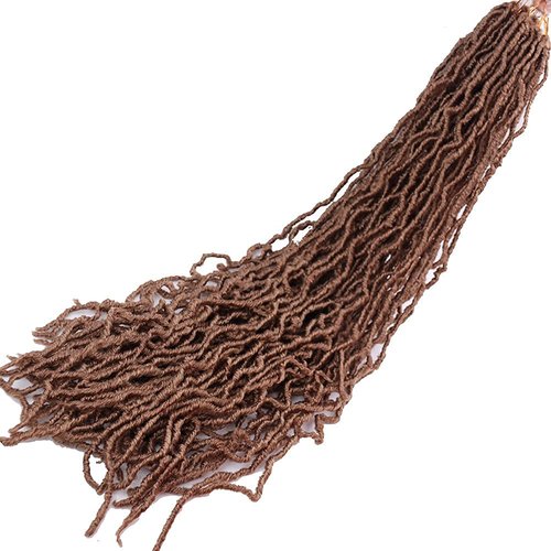 36 Inch New Faux Locs Crochet Braids Hair 6 Packs Super Long Goddess Locs Crochet Hair Curly Wavy Soft Locs Braiding Hair for Women Pre-looped Synthetic Afro Roots Braid Collection Extended