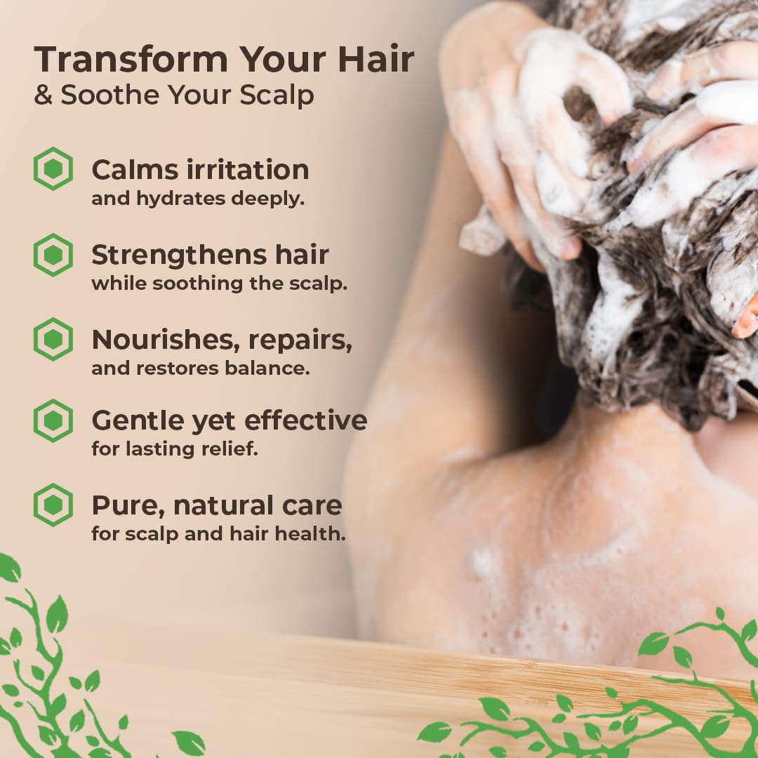 Wild Naturals Eczema and Psoriasis Treatment - Anti-Dandruff Deep Conditioner for Damaged, Dry Hair and Seborrheic Dermatitis Scalp