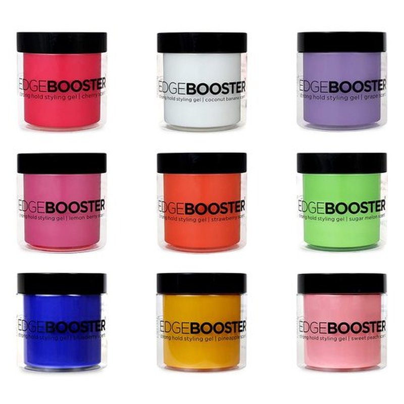 Edge Booster Style Factor Strong Hold Styling Gel, 16.9 Ounce (Sweet Peach)