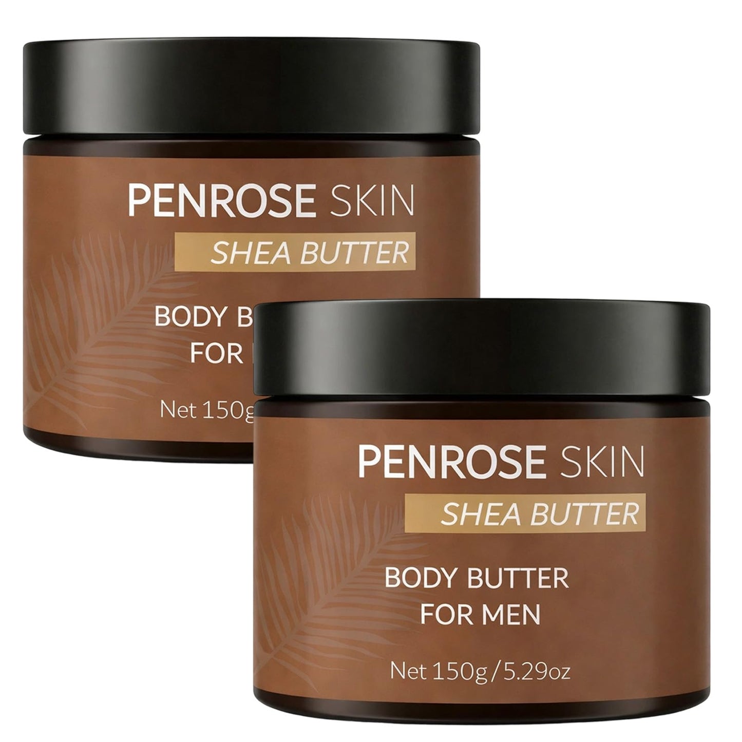 Body Butter, Penrose Skin Body Butter for Men, Scents Body Cream with Shea Butter, Cocoa Butter & Coconut Oil, Hydration That Hits & Long-Lasting Scent & Non-greasy (2 PCS)