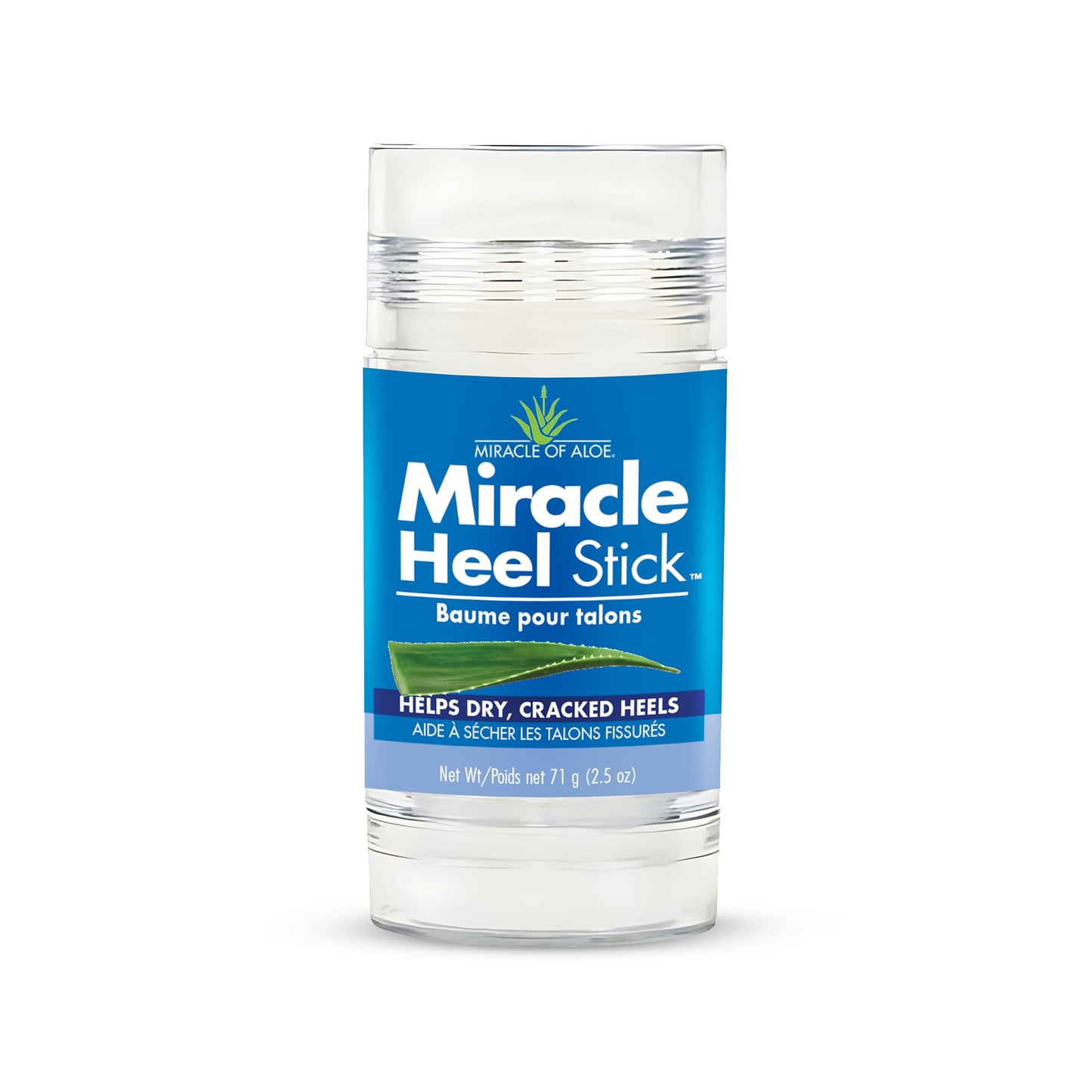 Heel Balm for Dry Cracked Feet - Miracle Heel Stick for Cracked Heel Repair - Heel Balm Stick for Cracked Heel Treatment - Formulated with Pure Aloe Vera, Tea Tree Oil, Shea & Cocoa Butters | 2.5 oz
