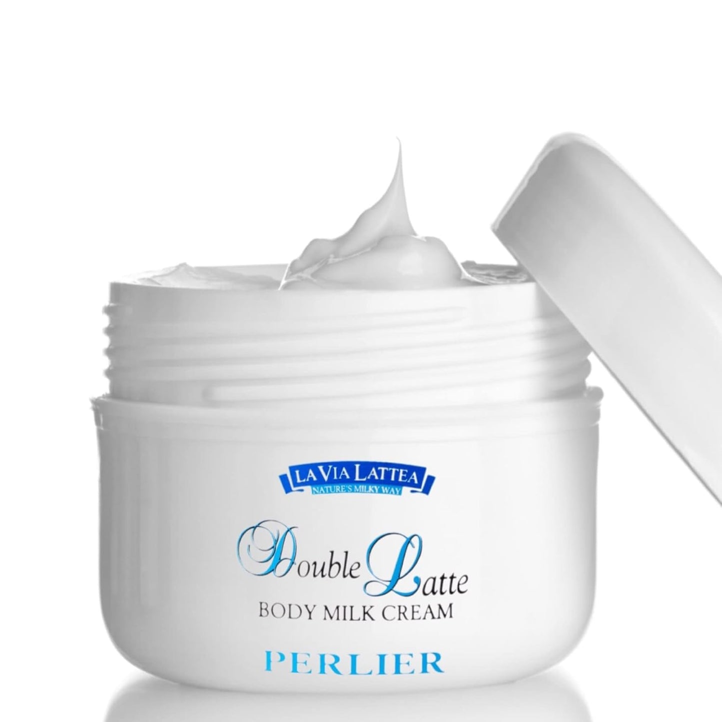 Perlier Double Latte Body Milk Cream for Sensitive Skin - 6.7 oz Moisturizer