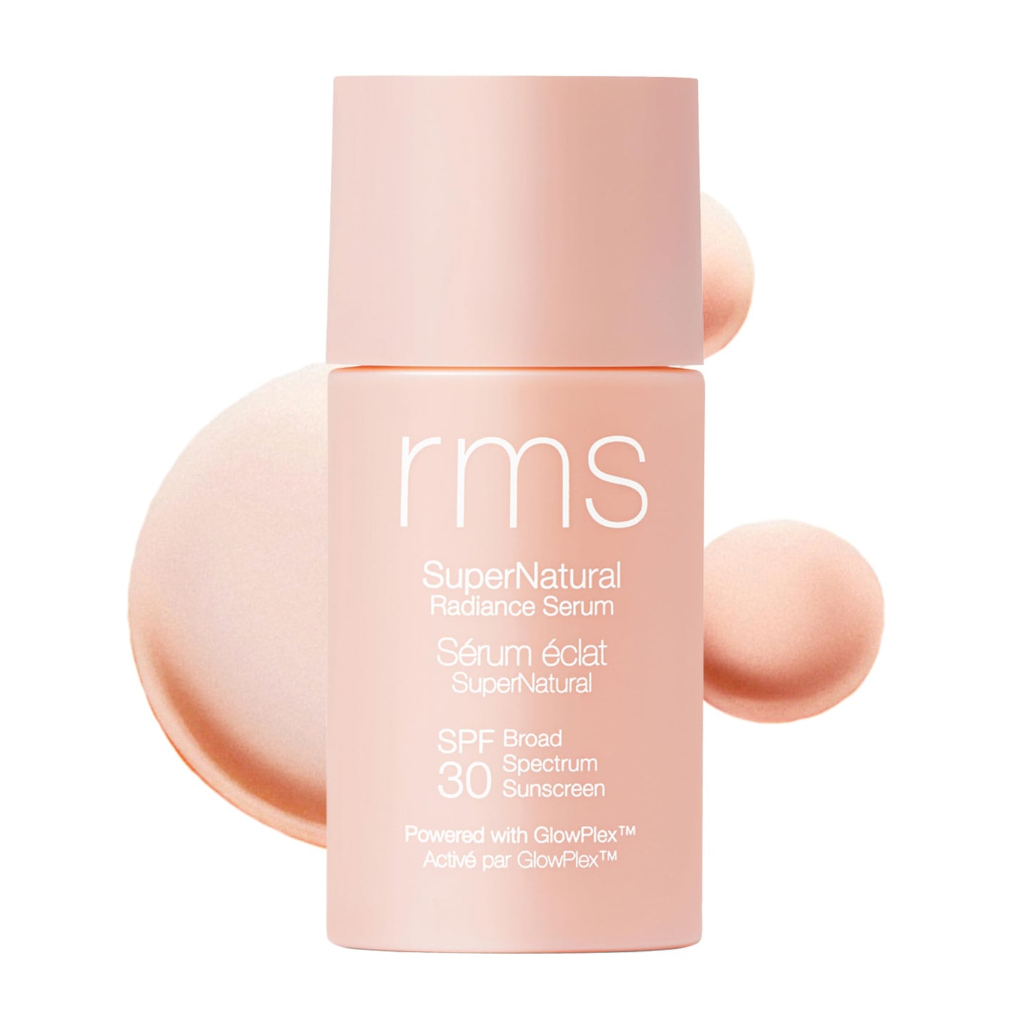 RMS Beauty SuperNatural Radiance Serum SPF 30 - Tinted Mineral Sunscreen & Niacinamide Glow Primer - Corrects Redness & Dullness - 1 oz
