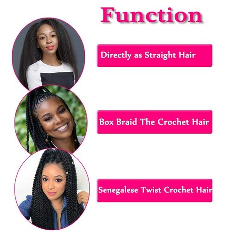 Liang Dian Pre-Stretched Braiding Hair 22 inch 6 packs Hot Water Setting Synthetic Hair Crochet Braiding Hair Extension (1B/27/613)