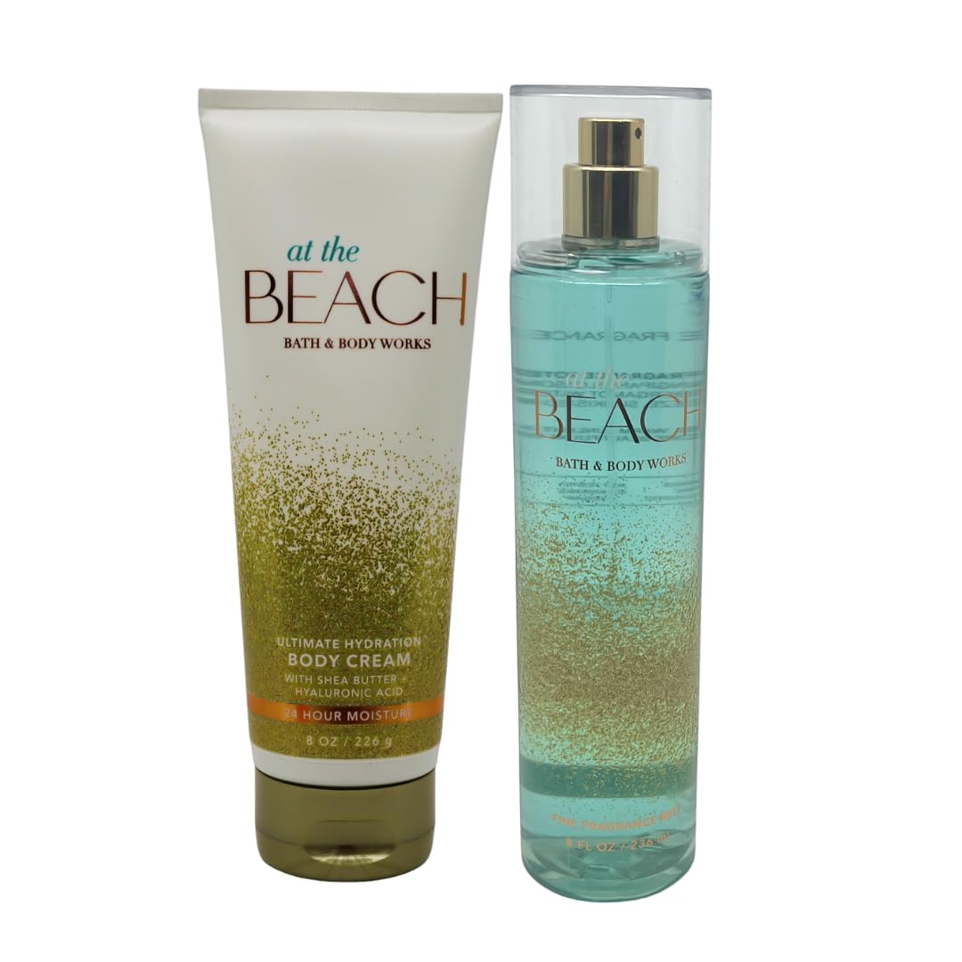 Bath & Body Works At the Beach - Gift Pack for Holiday - Mist 8oz and Body Cream 8oz