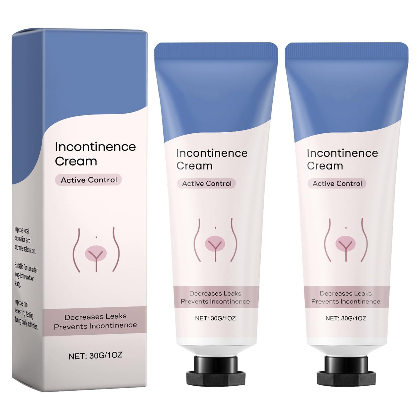 2PCS Incontinence Cream for Women,Women's Body Cream For Incontinence Control,Moisturizing Cream, Lightweight And Non-Greasy Formula