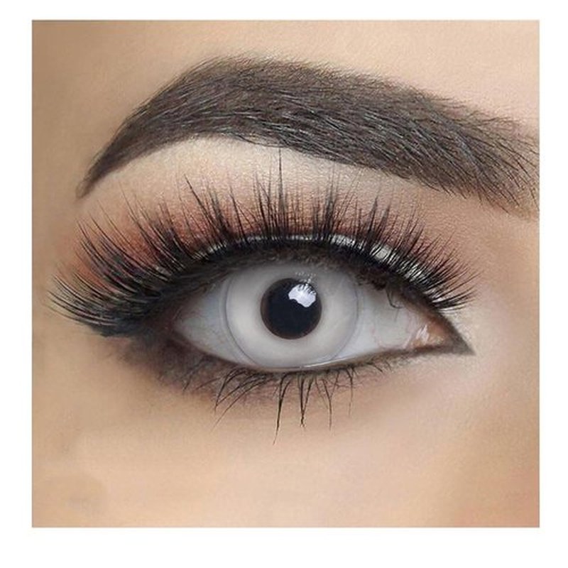 Colored Contacts Tweezers Beautiful Present to Girl Makeup Fashion Halloween PureWhite