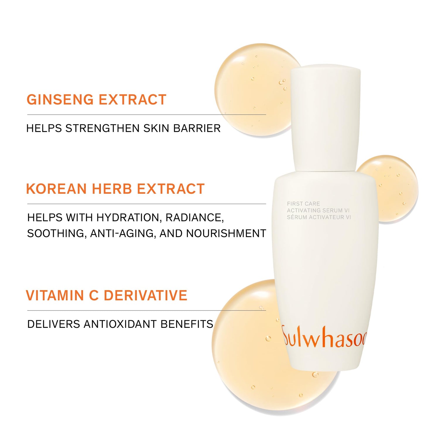 SULWHASOO CLEANSING BUNDLE - Gentle Cleansing Oil & Gentle Cleansing Foam & First Care Activating Serum VI Bundle, Deeply Cleanse, Hydrate, and Strengthen Skin Barrier