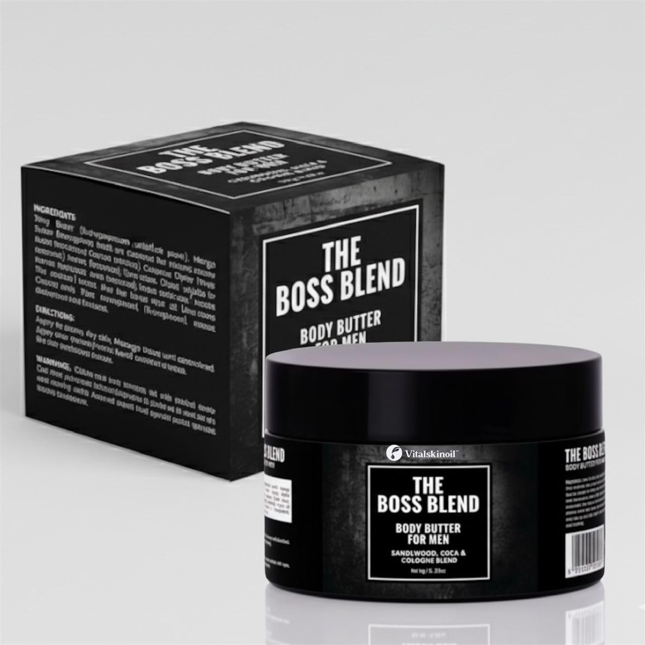 Body Butter for Men, Shea and Mango Butter Blend, Boss blend Cologne Scented Moisturizer for Men.