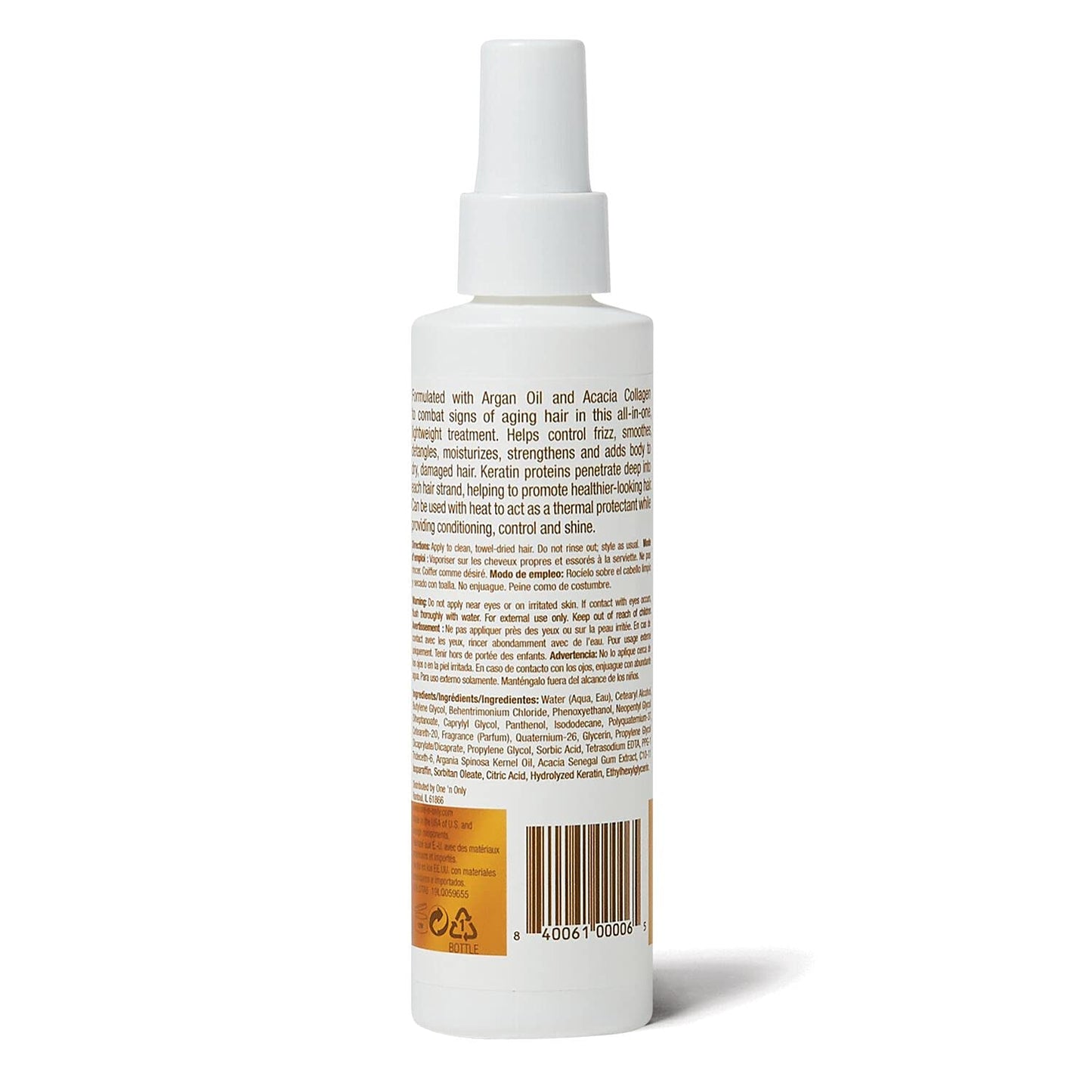 One N' Only Argan Oil 12-in-1 Treatment for Frizz Control & Moisture - 6 Fl Oz (2 Pack)