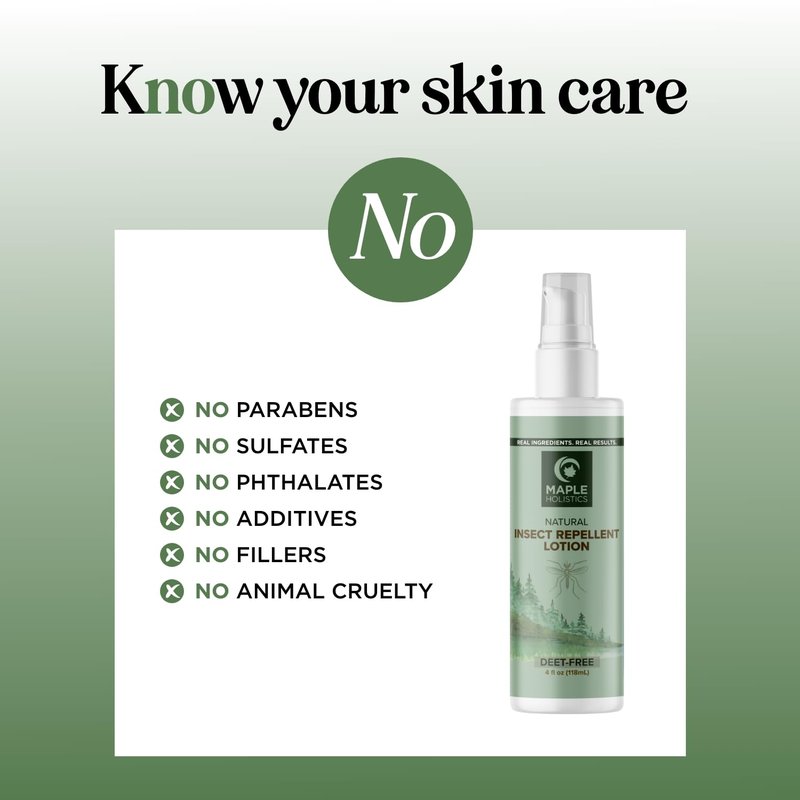 Bug Repellent Lotion - DEET Free Insect Repellent for Ticks & Mosquitoes | Citronella & Lemongrass Scent (4oz)