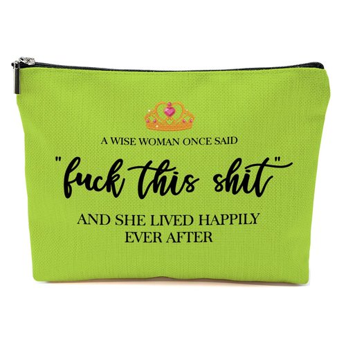 Funny Gifts for Women, Nurse, Strong Women Retirement Gifts Cool Gifts for Coworkers, Hostess Gift Ideas Gag Gifts Birthday Girls Weekend Fun Gifts Makeup Travel Bag Inspirational Cosmetic Bag