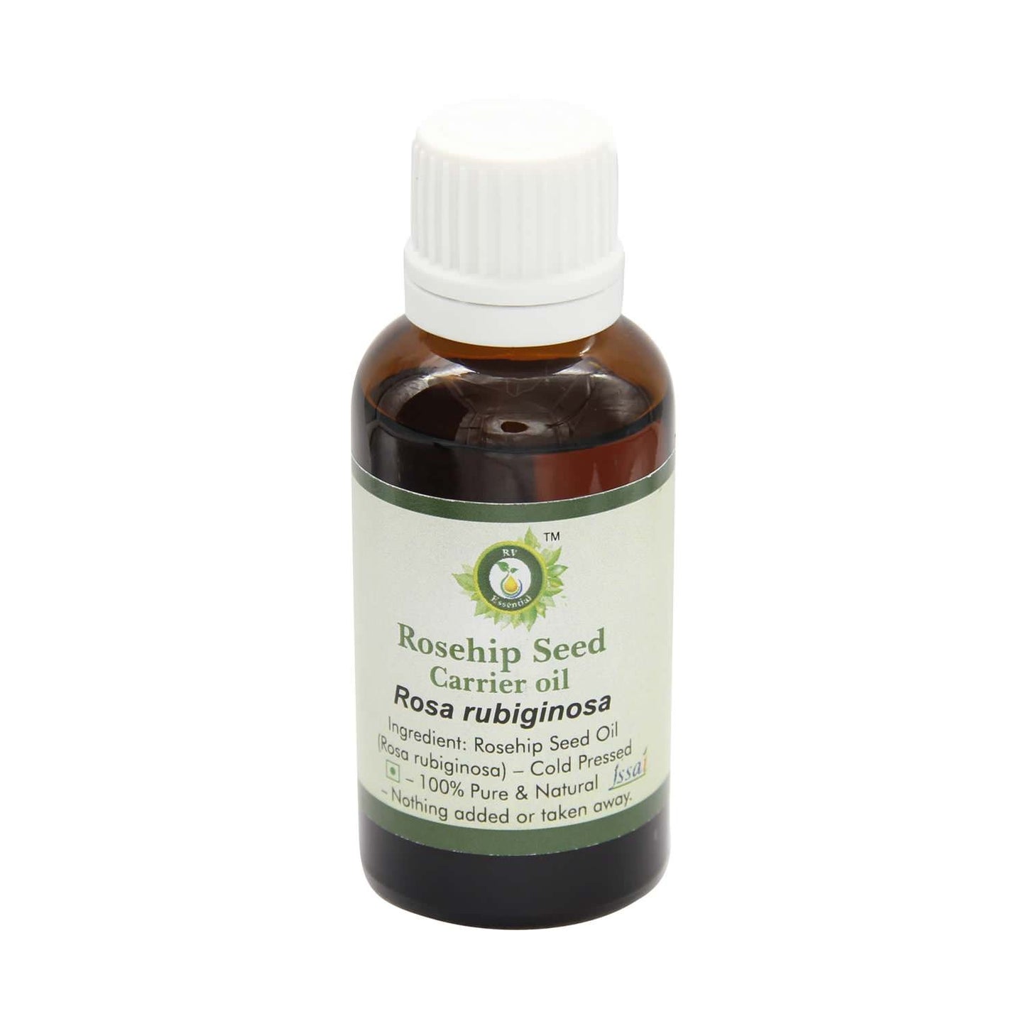 R V Essential Rosehip Seed Oil | Rosa Rubiginosa | for Face, Skin Care, Hair Care, Scalp Massage, Body Massage, Skin Moisturizer | 100% Pure Natural | Cold Pressed | 50ml | 1.69oz