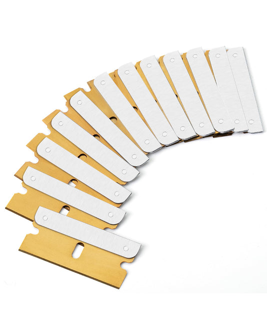 Bates Choise - Single Edge Razor Blades, 50 Pack, Gold, Razor Blades Single Edge, Straight Edge Razor Blade, Scraper Blades, Single Edge Blades, Single Edge Razor Blade
