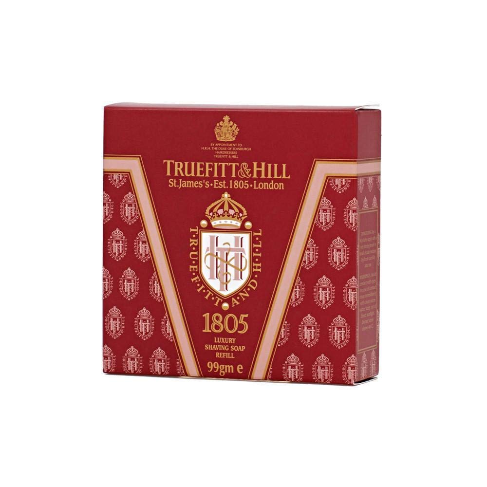 Truefitt & Hill 1805 Luxury Shaving Soap Refill - Hydrating & Rich Lather for Sensitive Skin - 3.3 oz