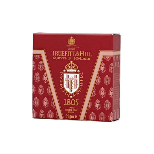 Truefitt & Hill 1805 Luxury Shaving Soap Refill - Hydrating & Rich Lather for Sensitive Skin - 3.3 oz