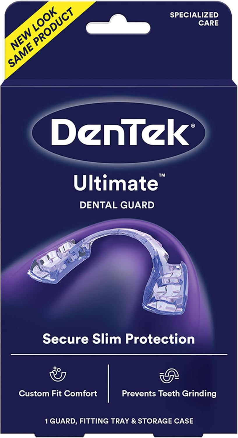 DenTek Comfort-Fit Night Guard for Teeth Grinding + 90 Efferdent Cleanser Tablets