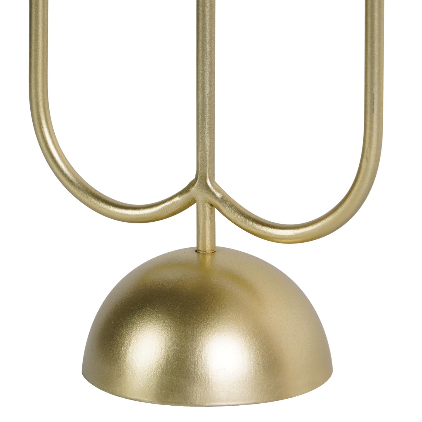 NIKKY HOME Gold Candelabra Candle Holders Centerpieces for Tables, 3 Arm Modern Elegant Metal Taper Candlesticks Stand Fireplace Mantle Decor