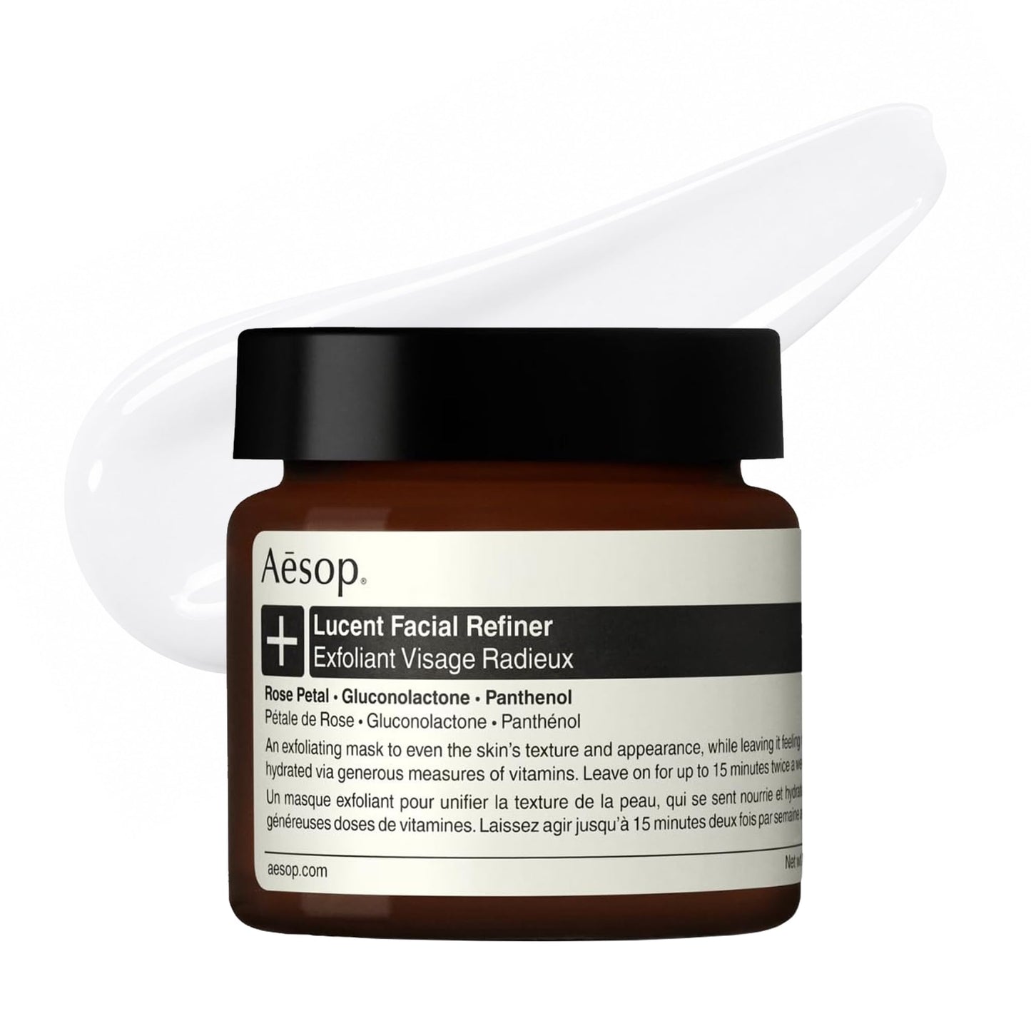 Aesop Lucent Facial Refiner | Daily Exfoliating Gel with Lactic Acid & Vitamin C – Smooths & Renews Skin | 2.1 oz