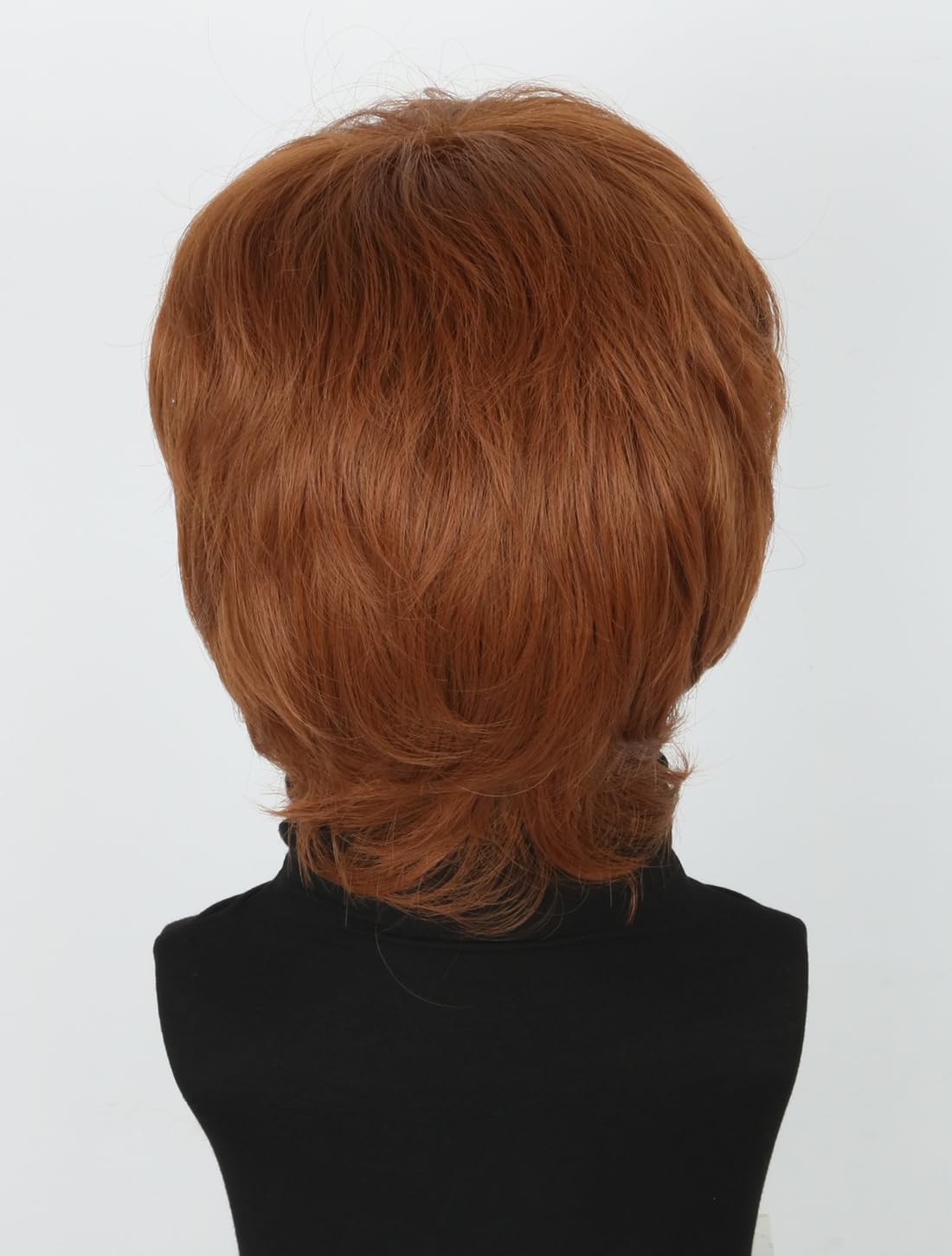 Topcosplay Mens Wigs with Glasses Short Brown Ginger 1970s Man Gigolo Wig for Halloween Costume Accessories