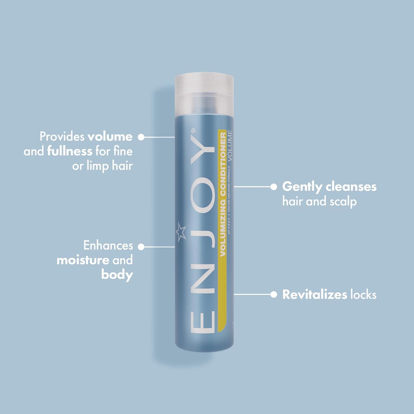 Volumizing Conditioner for Damaged & Curly Hair - Sulfate-Free, Gluten-Free, 10 Fl Oz