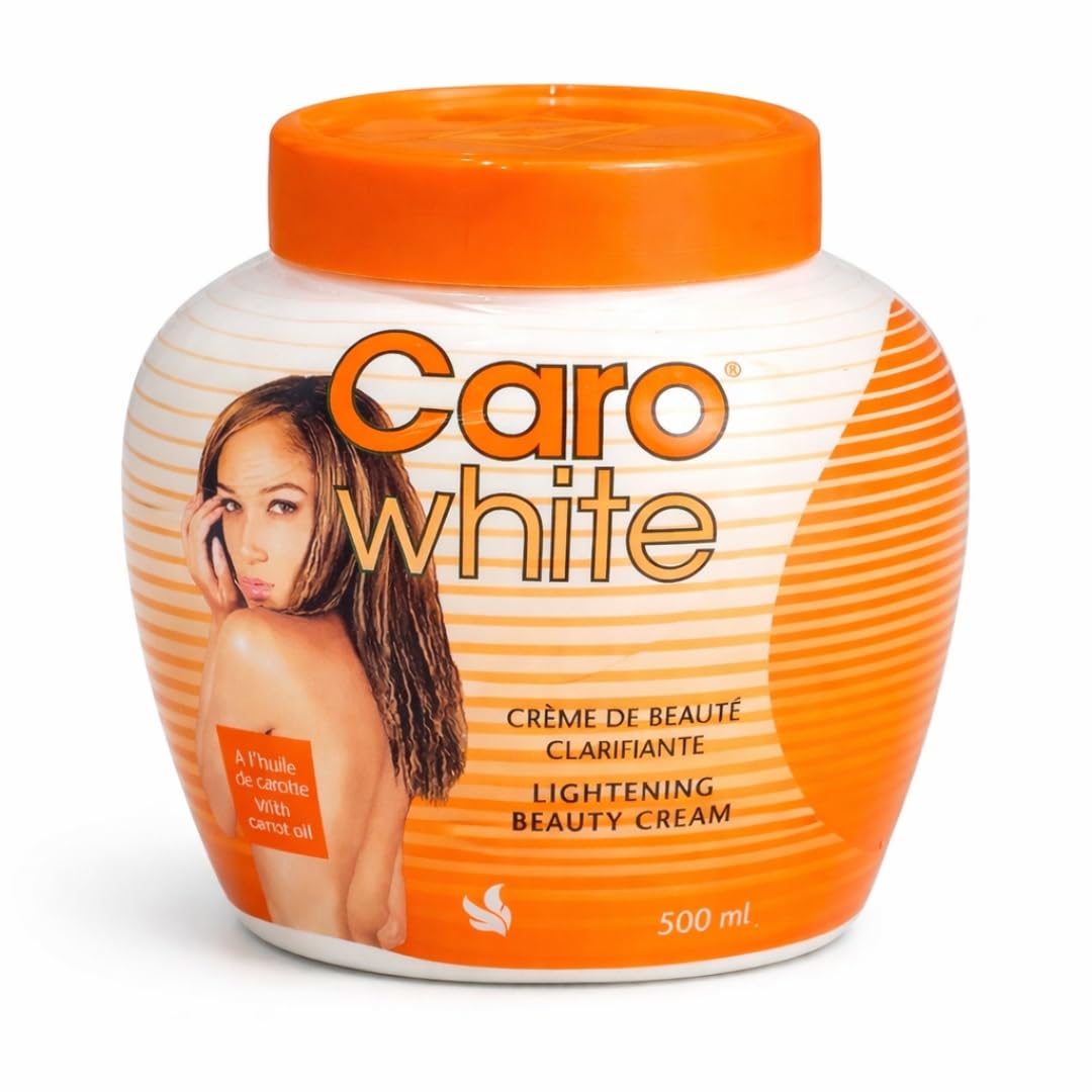 CARO Beauty Cream with Carrot Oil - 500ml Jar | Enriched with Beta-Carotene, Vitamin A & E for Smooth Skin - Moisturizing Body Cream – Helps Improve Uneven Skin Tone & Dark Spots