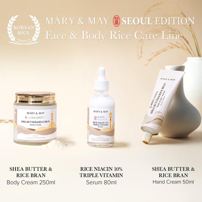 Shea Butter & Rice Bran Hand Cream | Nourishing Vegan Moisturizer for Soft, Healthy Hands - 1.69oz - Korean Fragrance-Free