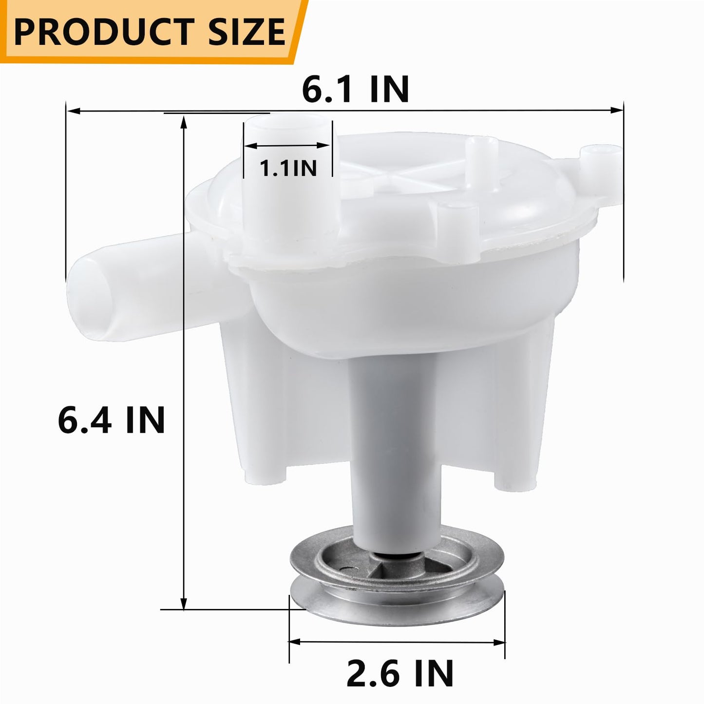 202203 Washer Drain Pump - Replacement for Whirlpool Maytag KitchenAid Kenmore Washers Replaces Part 2022030 WP6-2022030VP 202204 202532 AP4372888 PS2347234 6-2022030
