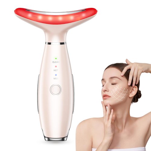 Neck Face Massager, Portable Facial Massager, Face Sculpting Tool, Face Device for Skin Care,Nude Color