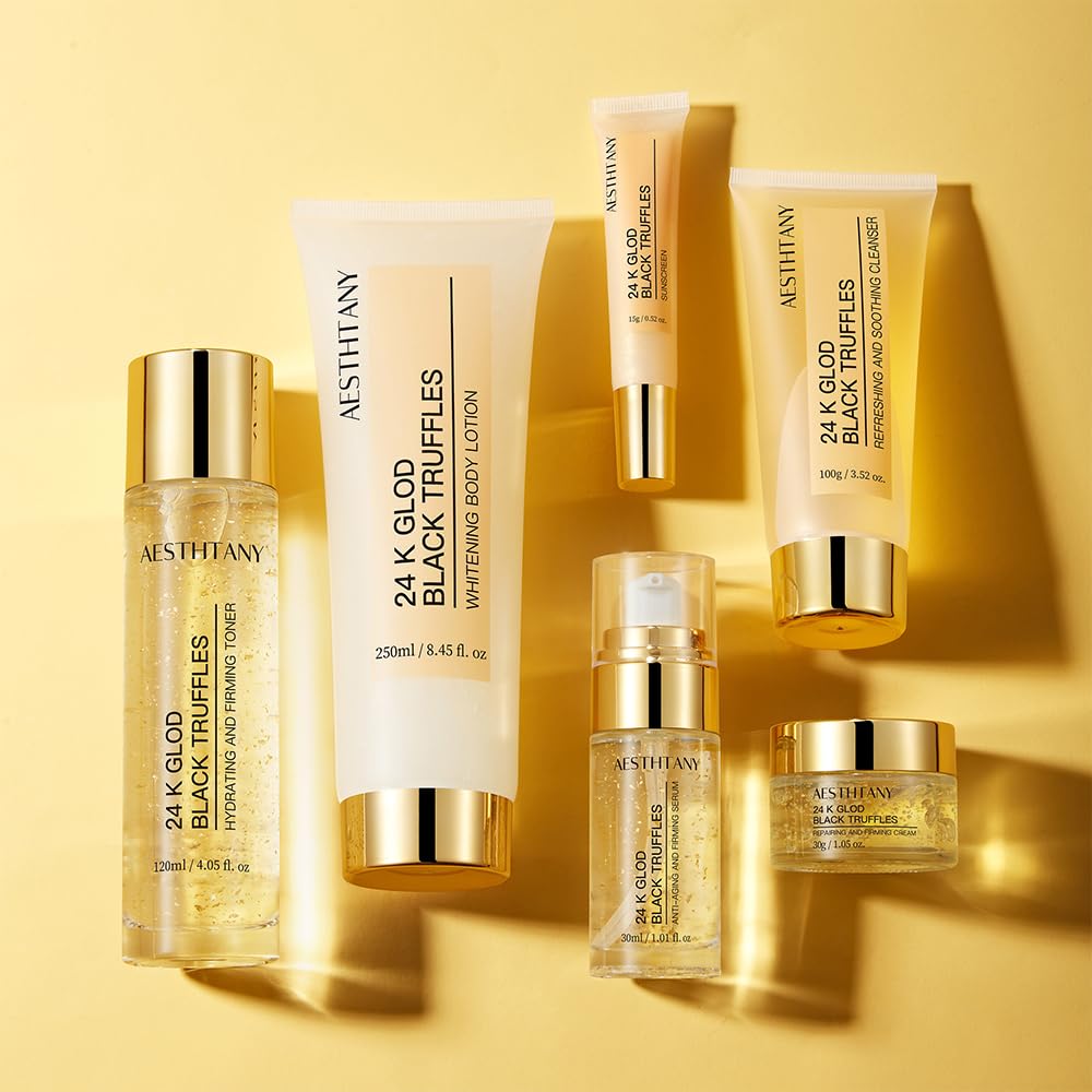 AESTHTANY 6-Step Refresher Course Skincare Set For Dry Combination Skin Types For Women Skin Care Set