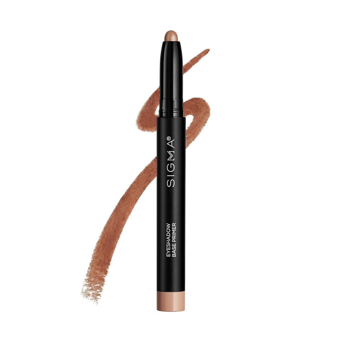 Sigma Beauty Eyeshadow Primer Crayon - Long-Lasting, Crease-Proof Eye Base in Bubbly Pinky Peach Champagne Shimmer