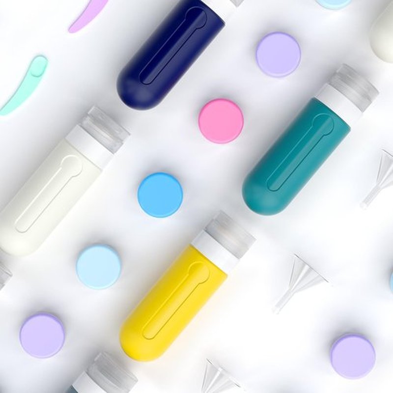 DEPOZA 18 Pack Travel Size Toiletry Containers Sets, BPA Free Silicone Travel Bottles with Leak Proof Caps, TSA Approved for Shampoo, Conditioner, Lotion, Soap and Essential Accessories (Mix)