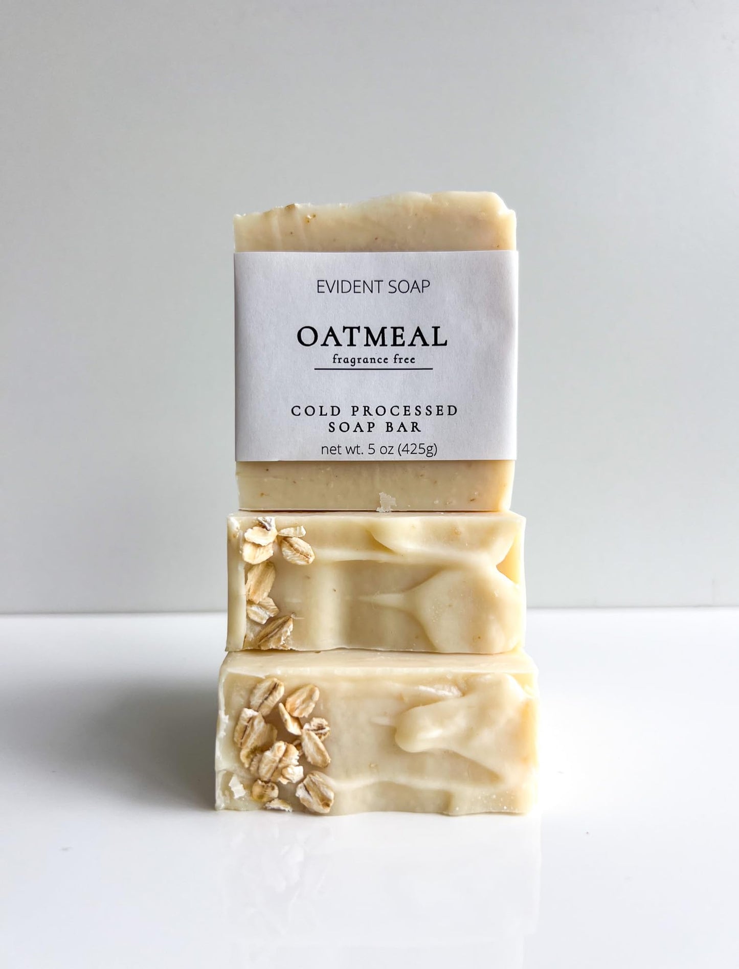 Oatmeal Soap Bar – Fragrance Free Cold Process Soap – Gentle Cleanse, made with Shea Butter & Olive Oil – Handmade Small-Batch Face & Body Bar, made with collodial oatmeal