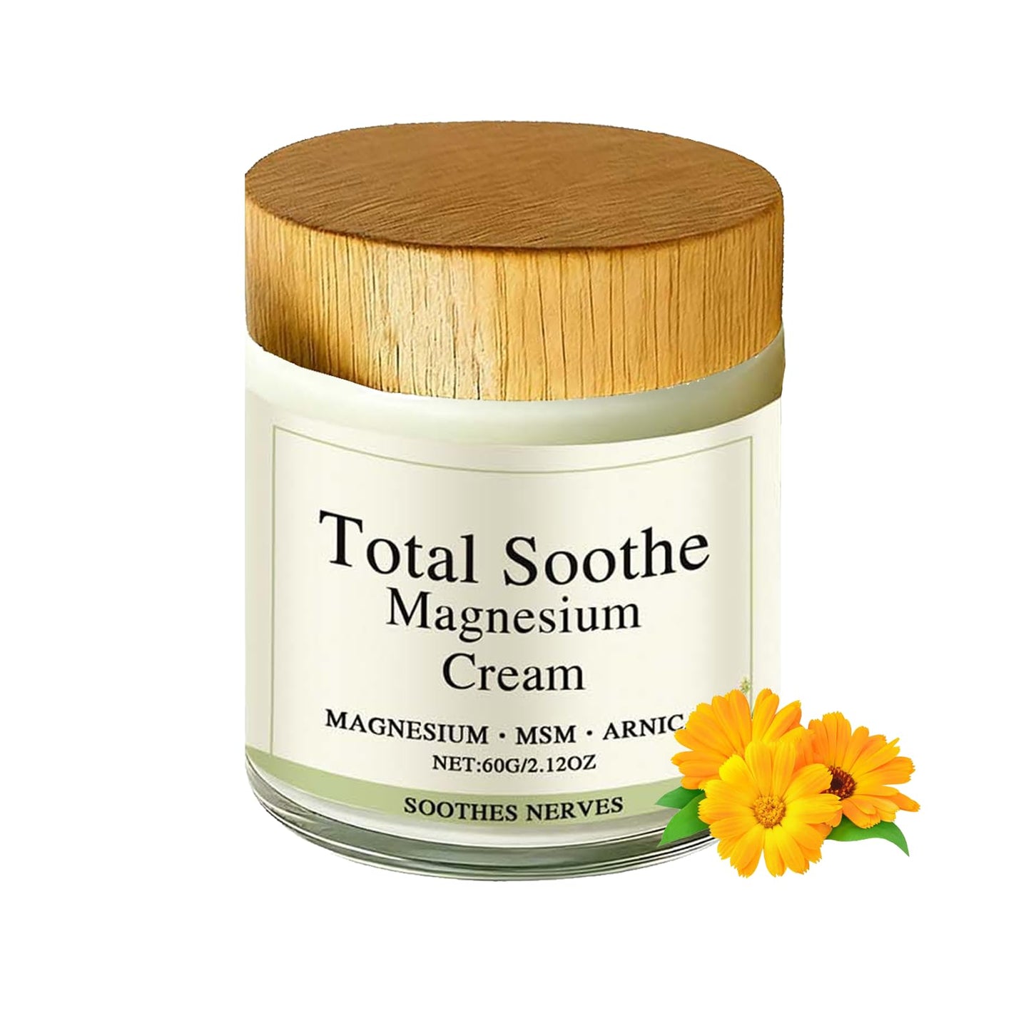 BITYEYE Total relief magnesium cream，total soothe magnesium cream for knees，Fast Absorbing, Take care of the muscles of your wrists, knees, feet and joints