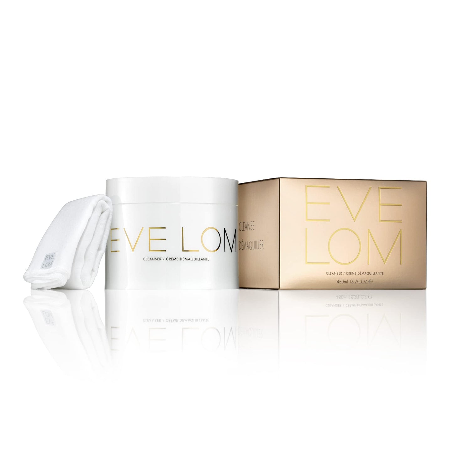 EVE LOM The Original Balm Cleanser - Facial Cleansing Balm - 5-in-1 Facial Cleanser & Muslin Cloth - Deep Cleansing & Gentle Exfoliation, Hydrating Skin Benefits, Removes Waterproof Make-Up - 450 ml