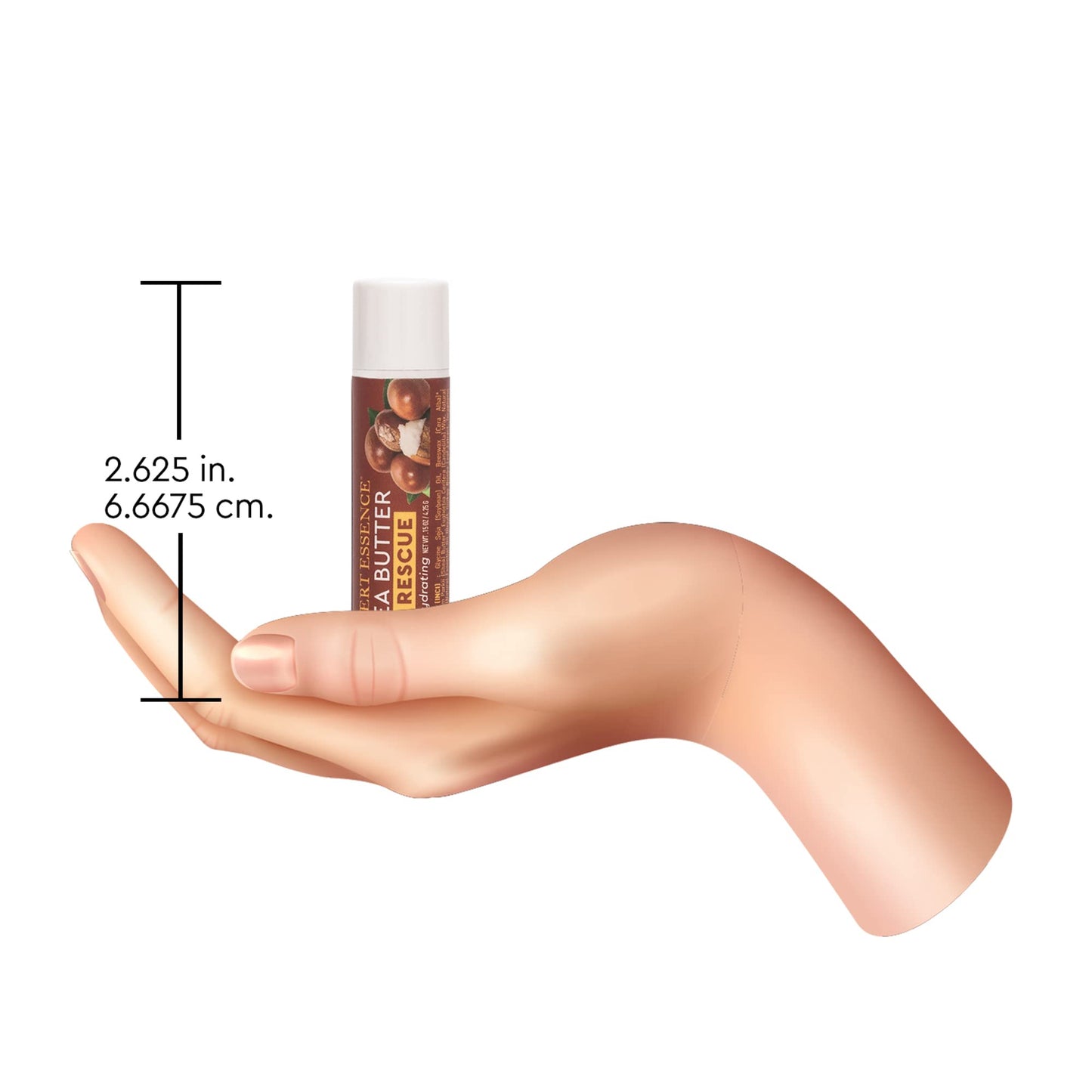 Desert Essence Lip Rescue Ultra Hydrating w/ Shea Butter - 0.15 Oz - Pack of 24, Soft Moisturizer Balm Stick, Ginkgo Biloba Extract- Soothes Dry Or Cracked Lips - Vitamin E - Beeswax - Peppermint Oil