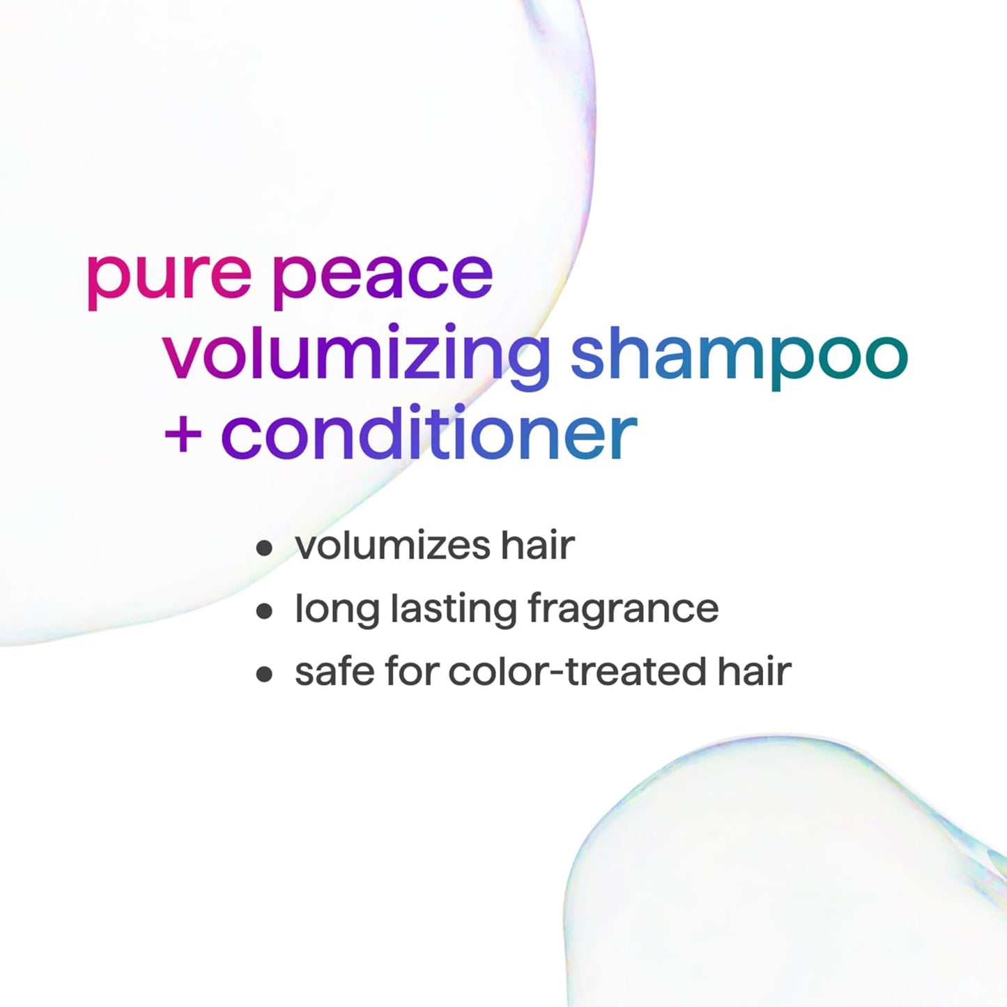 Method Volumizing Shampoo, Pure Peace with Rose, Peony, and Pink Sea Salt Scent Notes, Paraben and Sulfate Free, 14 oz (Pack of 3)
